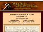 View an example of our brochure site package by checking out Burns Burns Walsh and Walsh